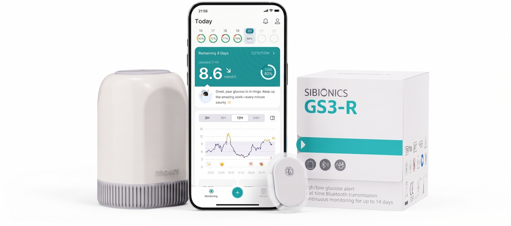 Sibionics GS3-R Continuous Glucose Monitor (CGM)